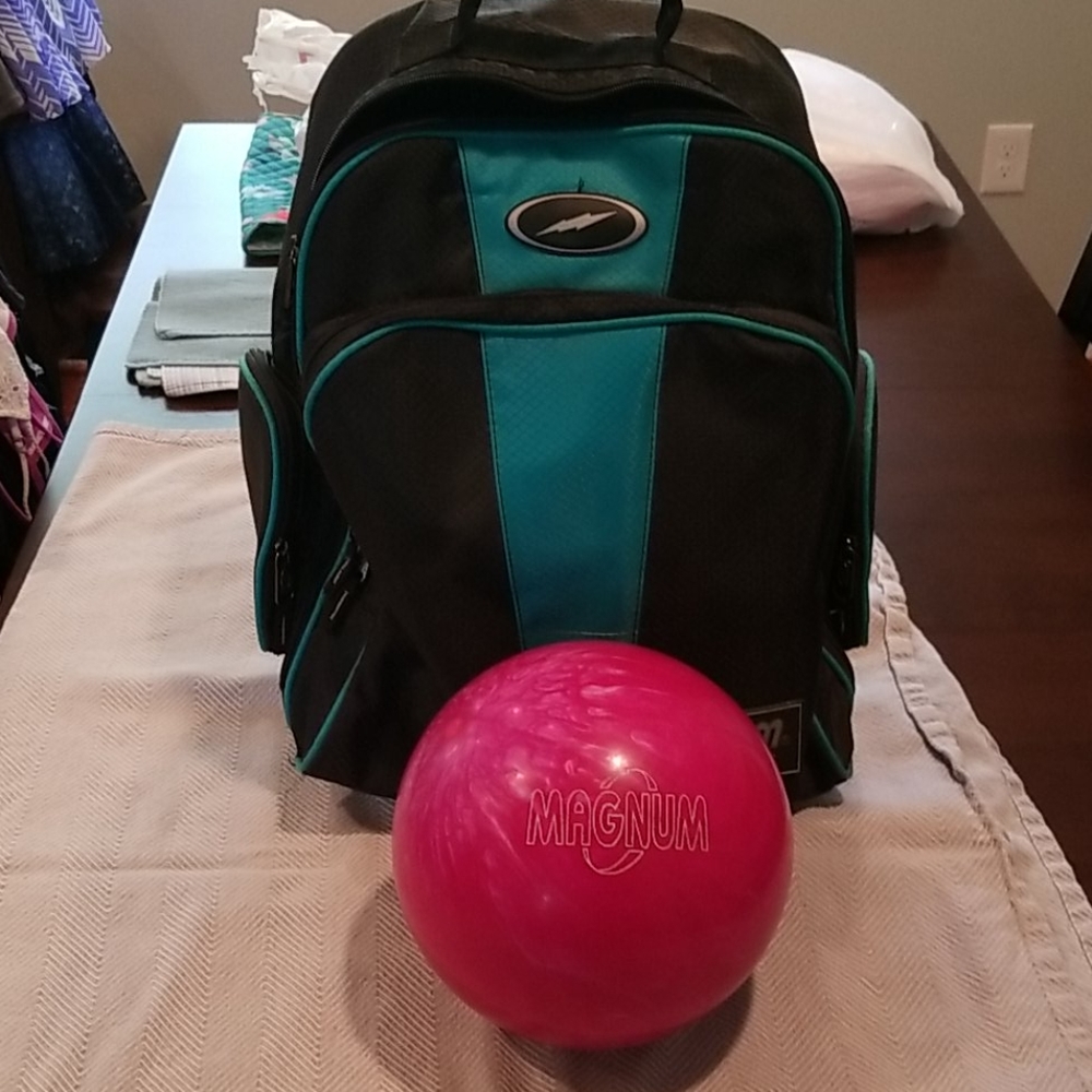 Bowling ball and bag